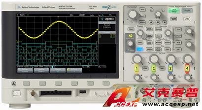 Agilent MSOX2024A 示波器(200MHz、4通道加8數字通道)