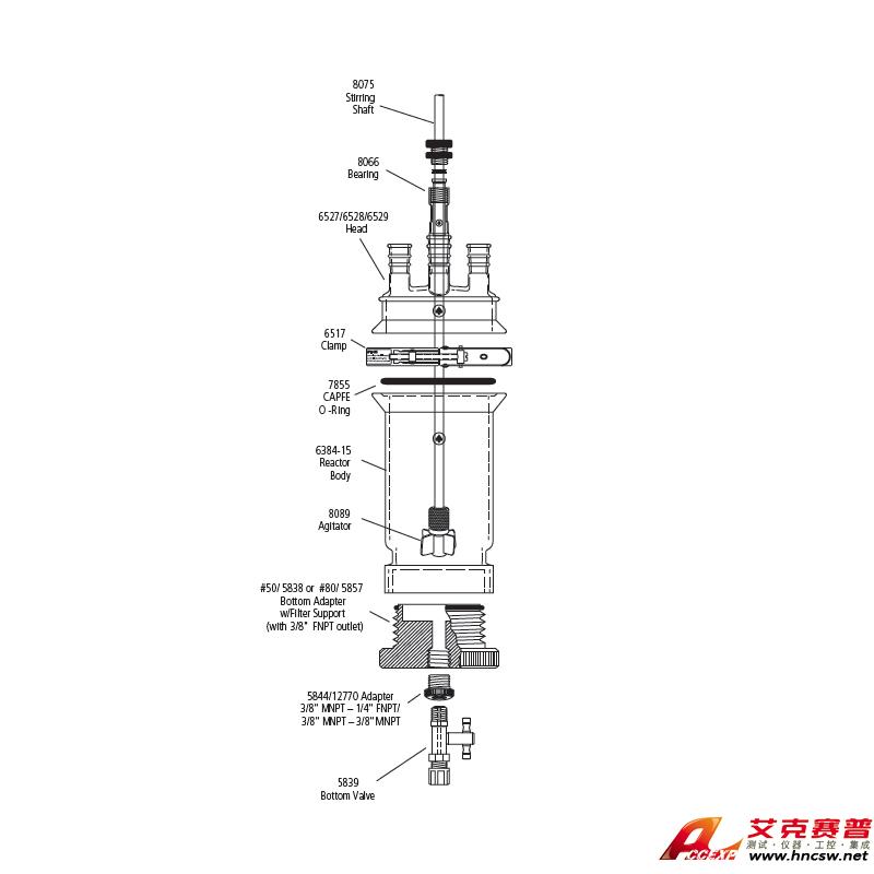 JULABO優(yōu)萊博 3000ml 單層過濾釜，CRS6384-133