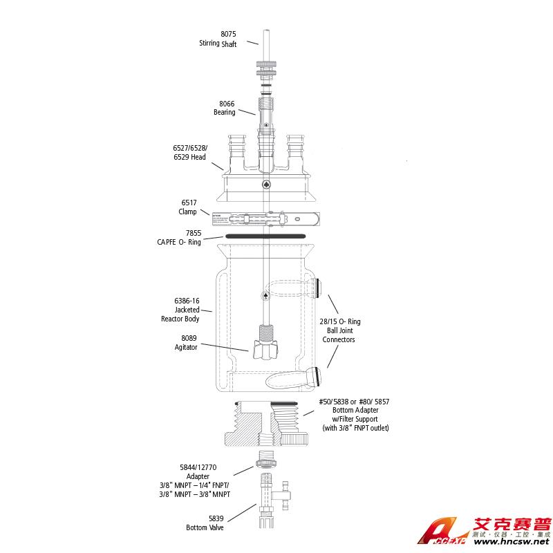 JULABO優萊博 6000ml 夾套過濾釜，CRS6386-65